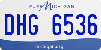 MI license plate DHG6536