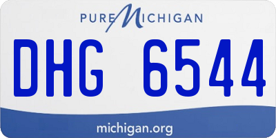 MI license plate DHG6544