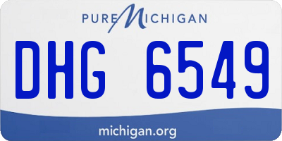 MI license plate DHG6549