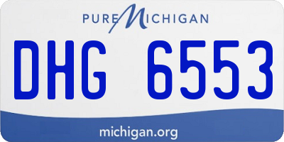 MI license plate DHG6553