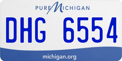 MI license plate DHG6554