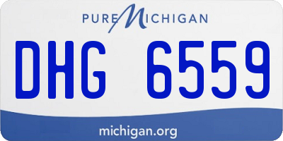 MI license plate DHG6559