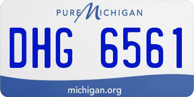 MI license plate DHG6561