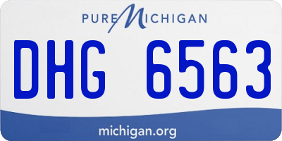 MI license plate DHG6563
