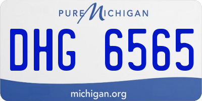 MI license plate DHG6565