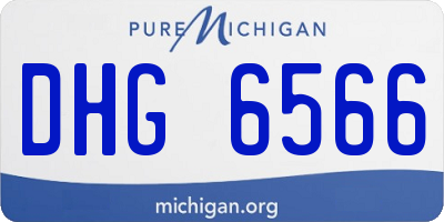 MI license plate DHG6566