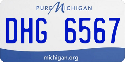 MI license plate DHG6567