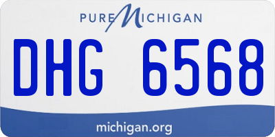 MI license plate DHG6568