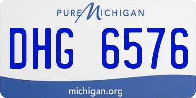 MI license plate DHG6576