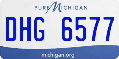 MI license plate DHG6577