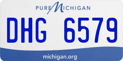 MI license plate DHG6579
