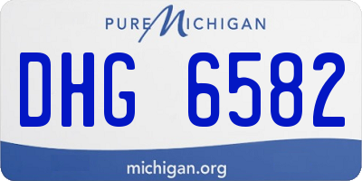 MI license plate DHG6582