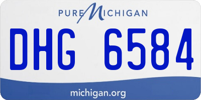 MI license plate DHG6584
