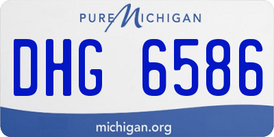 MI license plate DHG6586