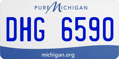 MI license plate DHG6590