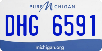 MI license plate DHG6591