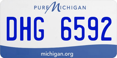 MI license plate DHG6592