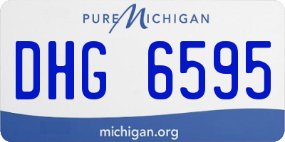 MI license plate DHG6595
