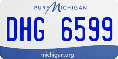 MI license plate DHG6599