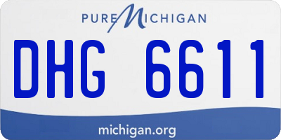 MI license plate DHG6611