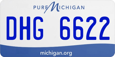 MI license plate DHG6622