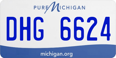 MI license plate DHG6624