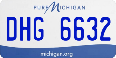 MI license plate DHG6632