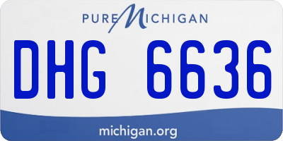 MI license plate DHG6636