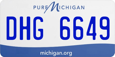 MI license plate DHG6649