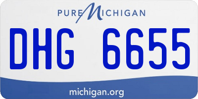 MI license plate DHG6655
