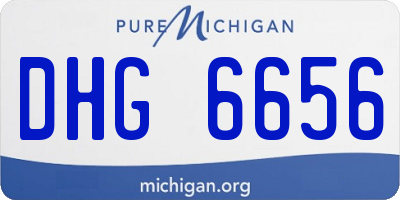 MI license plate DHG6656