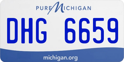 MI license plate DHG6659