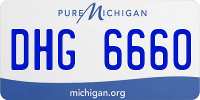 MI license plate DHG6660