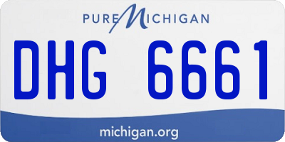 MI license plate DHG6661