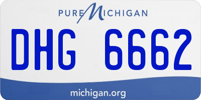 MI license plate DHG6662