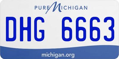 MI license plate DHG6663