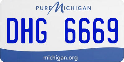 MI license plate DHG6669