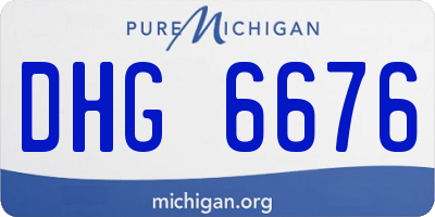 MI license plate DHG6676