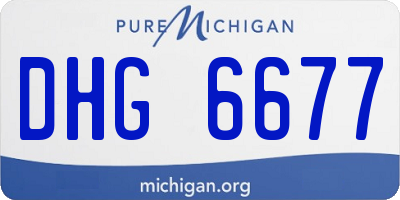 MI license plate DHG6677