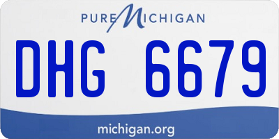 MI license plate DHG6679