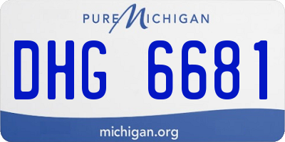 MI license plate DHG6681