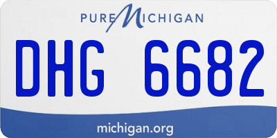 MI license plate DHG6682