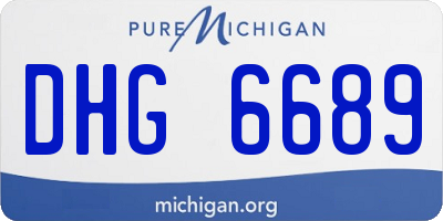 MI license plate DHG6689