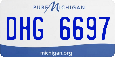 MI license plate DHG6697