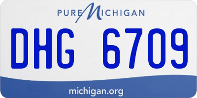 MI license plate DHG6709