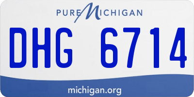 MI license plate DHG6714