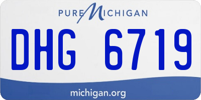 MI license plate DHG6719