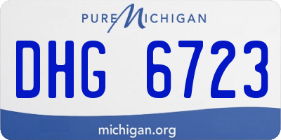 MI license plate DHG6723