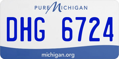 MI license plate DHG6724