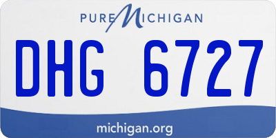 MI license plate DHG6727